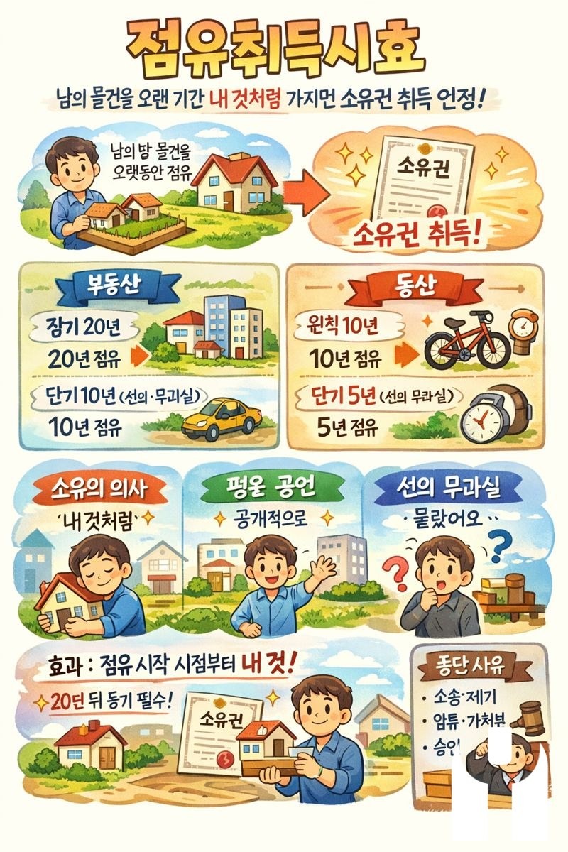 점유취득시효(占有取得時效, acquisitive pre…