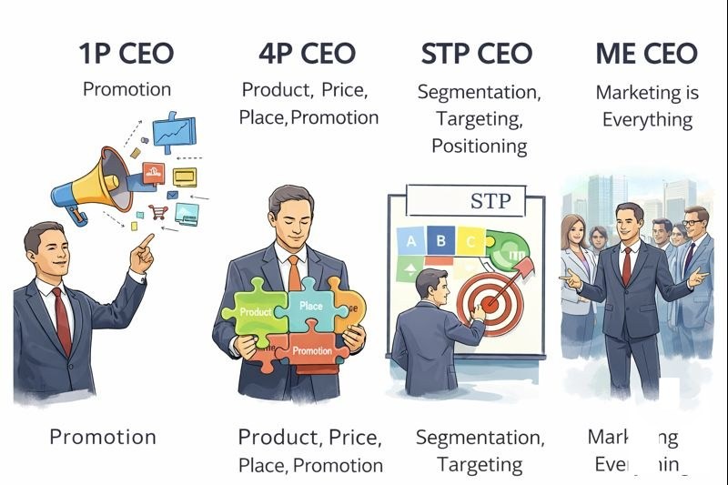 STP CEO와 ME CEO는 기업 경영과 마케팅 전략…