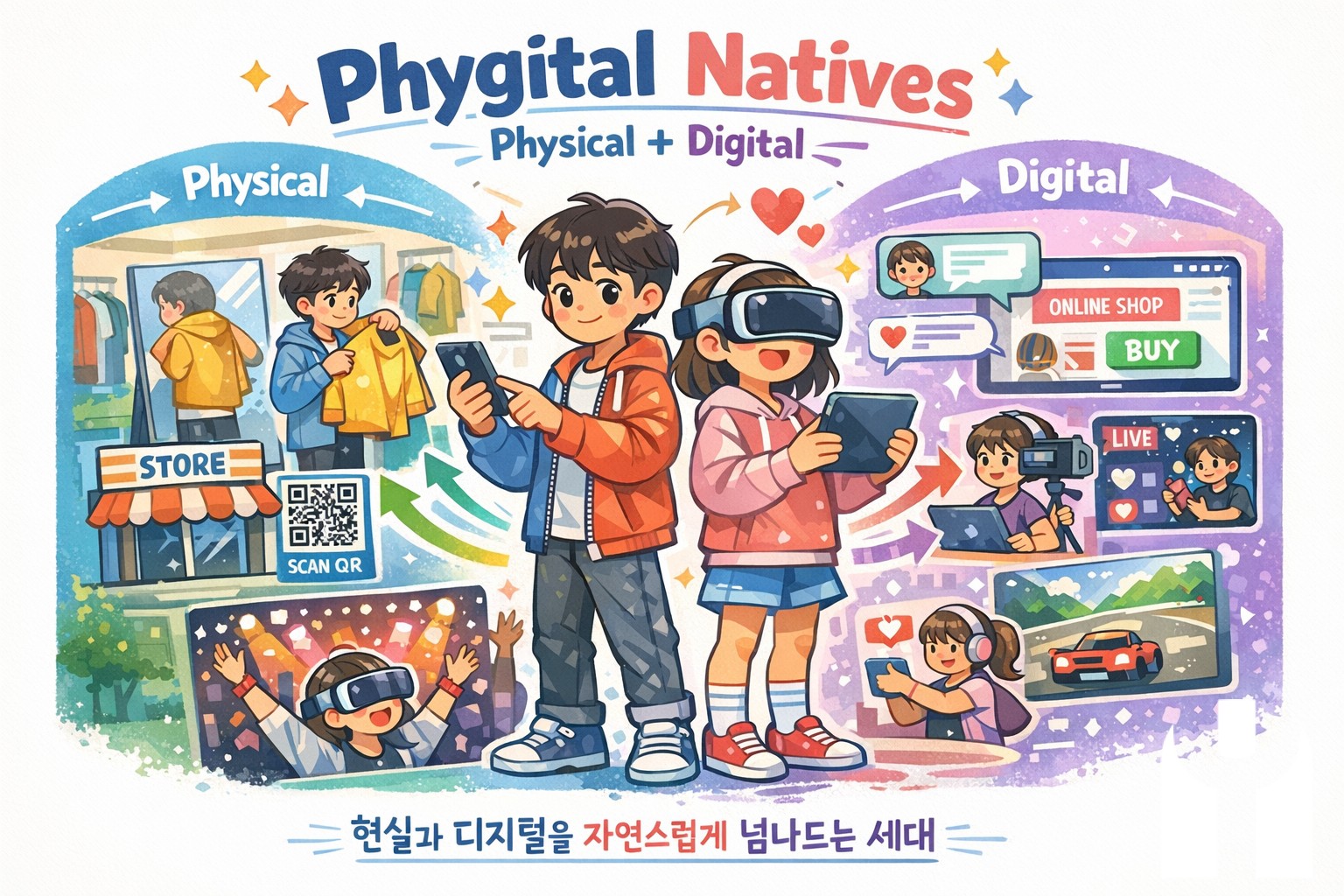 Z세대와 알파세대를 ‘피지털 네이티브(Phygital …