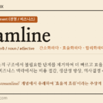 streamline · 오늘의 영어 단어